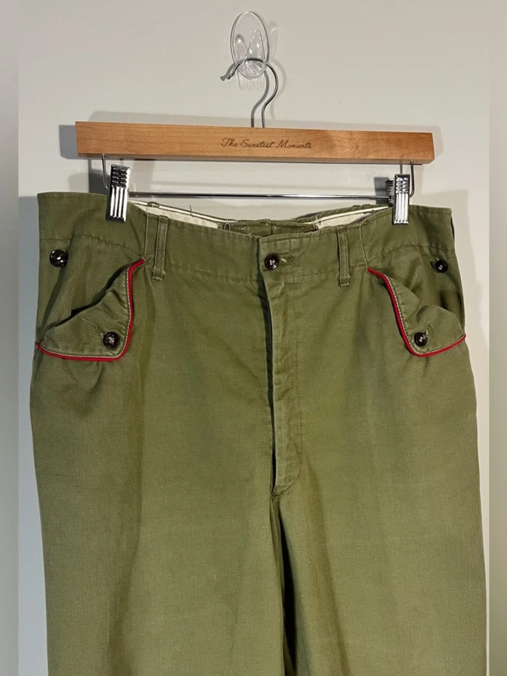 Vintage 50s 60s Boy Scouts of America Olive Green Uniform Pants